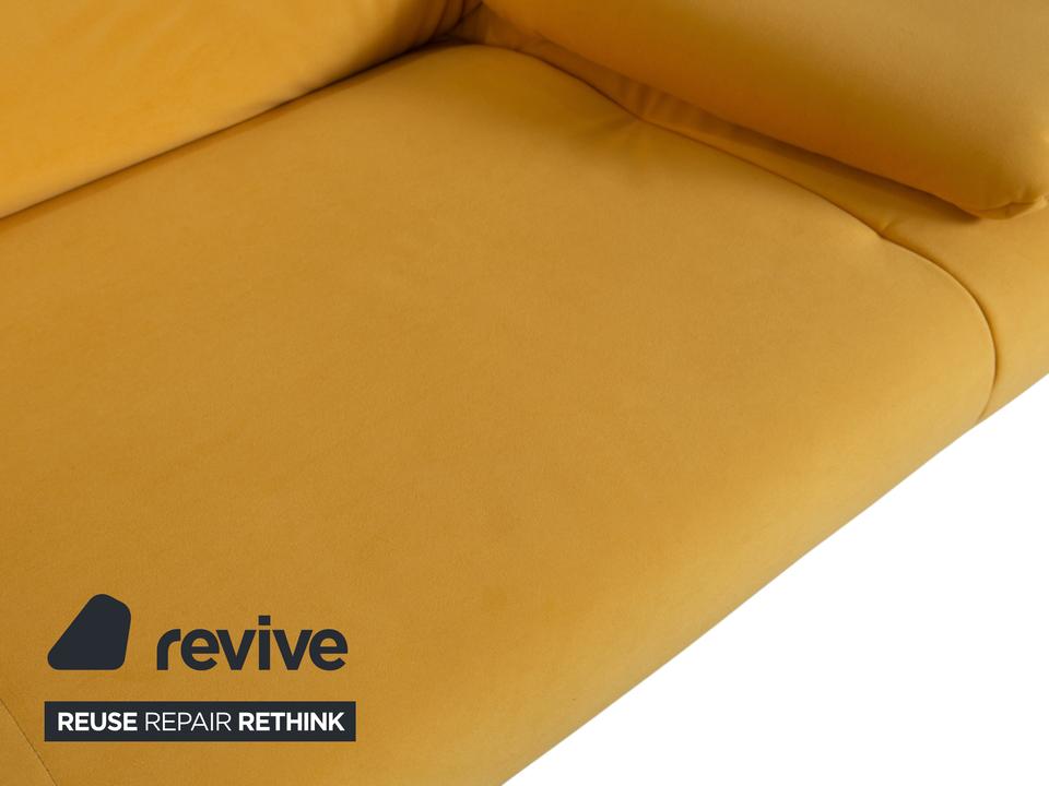 Rolf Benz BMP 418 Zweisitzer Stoff Gelb Couch Neubezug ✨ – Bild 4