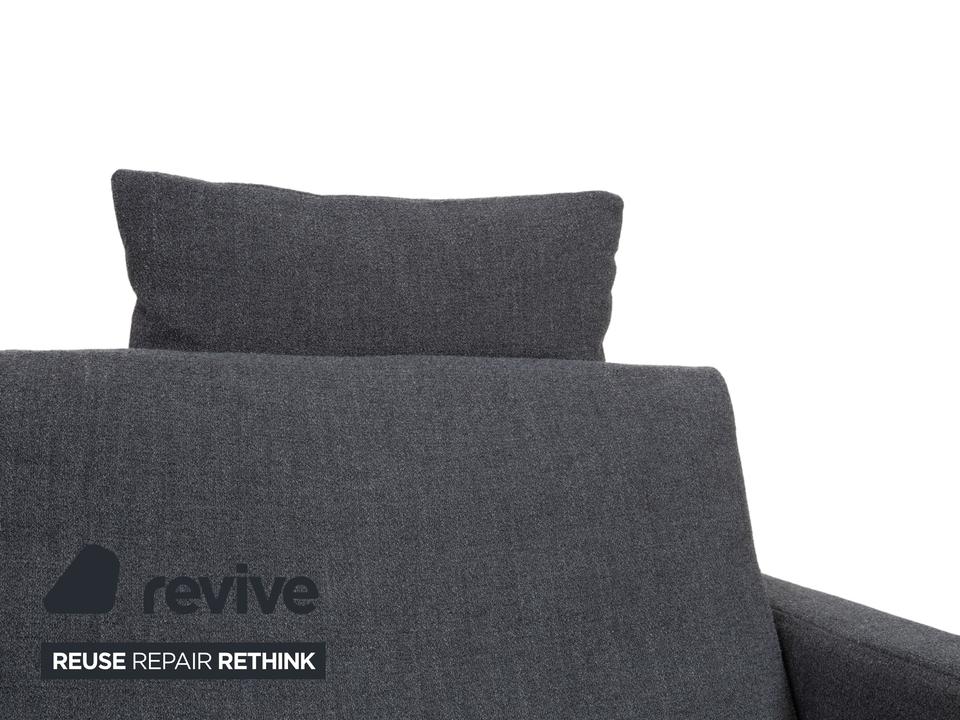 Jori Tigra Stoff Zweisitzer Grau manuelle Funktion Sofa Couch – Bild 8