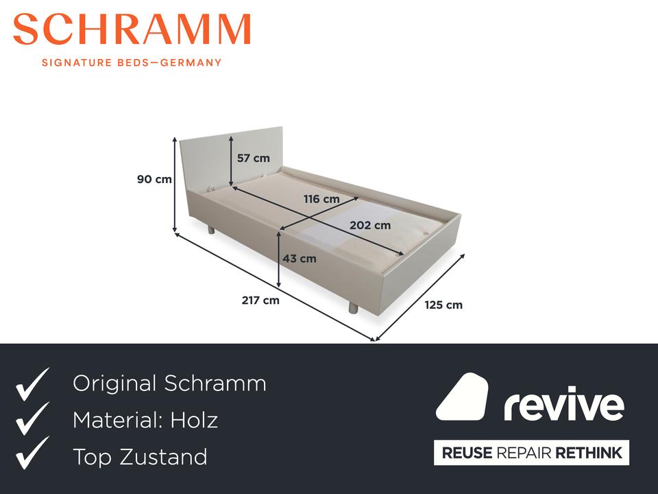 Schramm Gala28 Holz Bett Weiß Schlafzimmer 120 x 210 cm – Bild 2