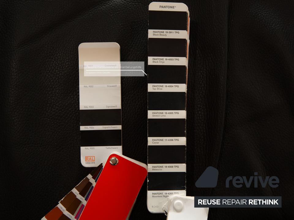 Rolf Benz 4000 Leder Zweisitzer Schwarz Sofa Couch ✨ – Bild 5