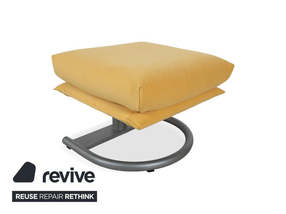 Rolf Benz BMP 418 Sessel Garnitur inkl. Hocker Stoff Gelb ✨ – Bild 4