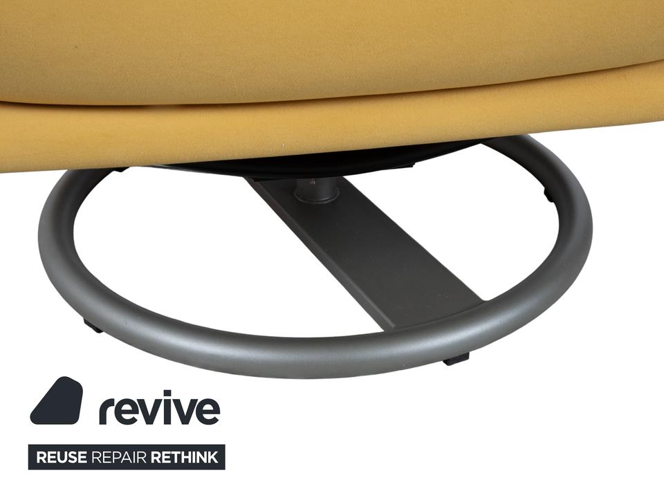 Rolf Benz BMP 418 Sessel Garnitur inkl. Hocker Stoff Gelb ✨ – Bild 10