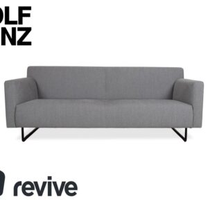 Rolf Benz 328 Stoff Dreisitzer Grau Sofa Couch