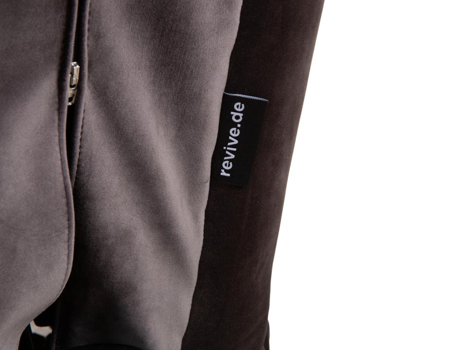 Ligne Roset Multy Zweisitzer inkl. Armlehnen Samt Stoff Grau ✨ – Bild 15