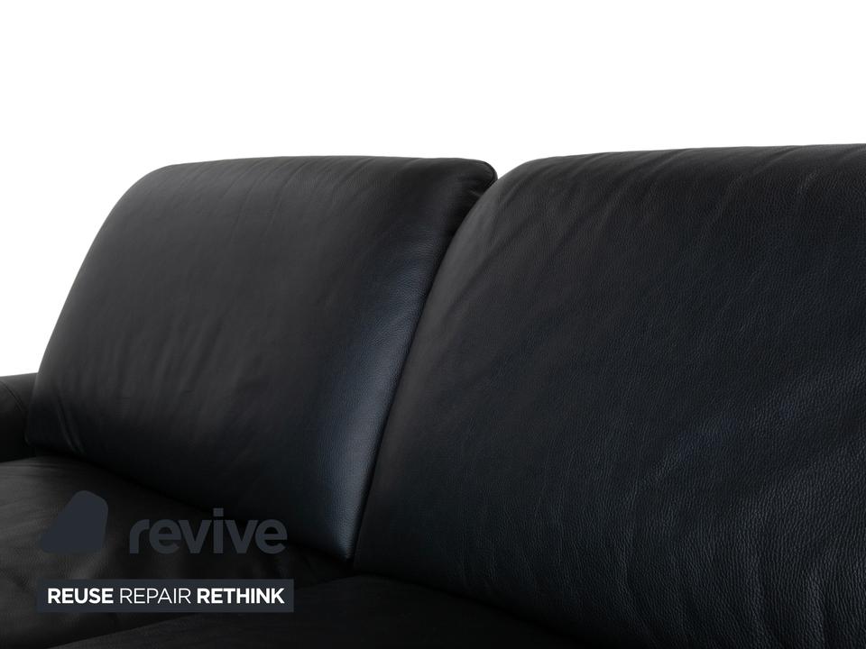 Willi Schillig Loop Leder Ecksofa Schwarz manuelle Funktion Sofa – Bild 10