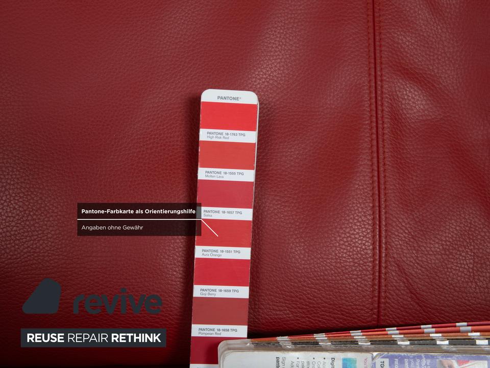 Rolf Benz 545 Leder Zweisitzer Rot Sofa Couch – Bild 9