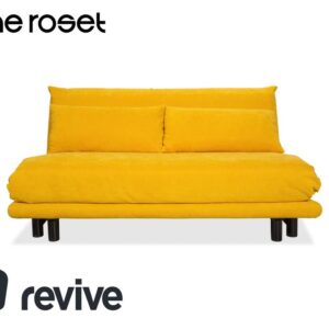 Ligne Roset Multy Stoff Dreisitzer Gelb Curry Mango Gestell