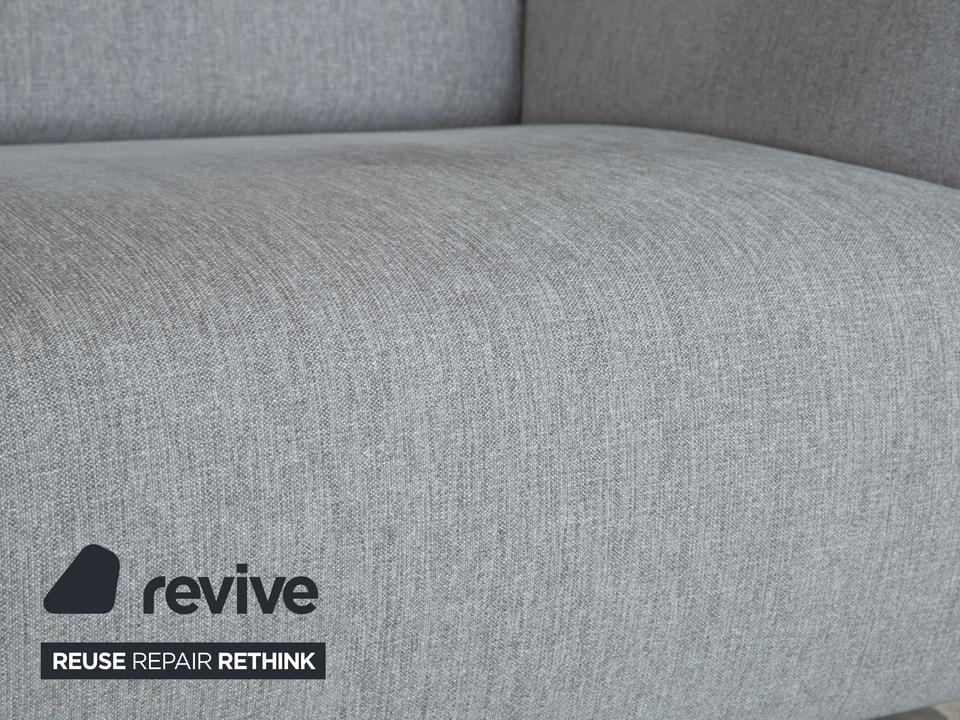 Rolf Benz 328 Stoff Dreisitzer Hellgrau Sofa Couch – Bild 4