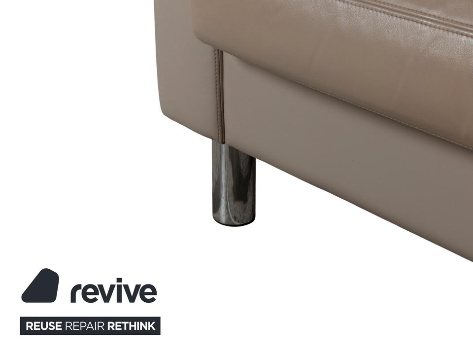 Erpo CL 500 Leder Dreisitzer Creme Beige Sofa Couch – Bild 6
