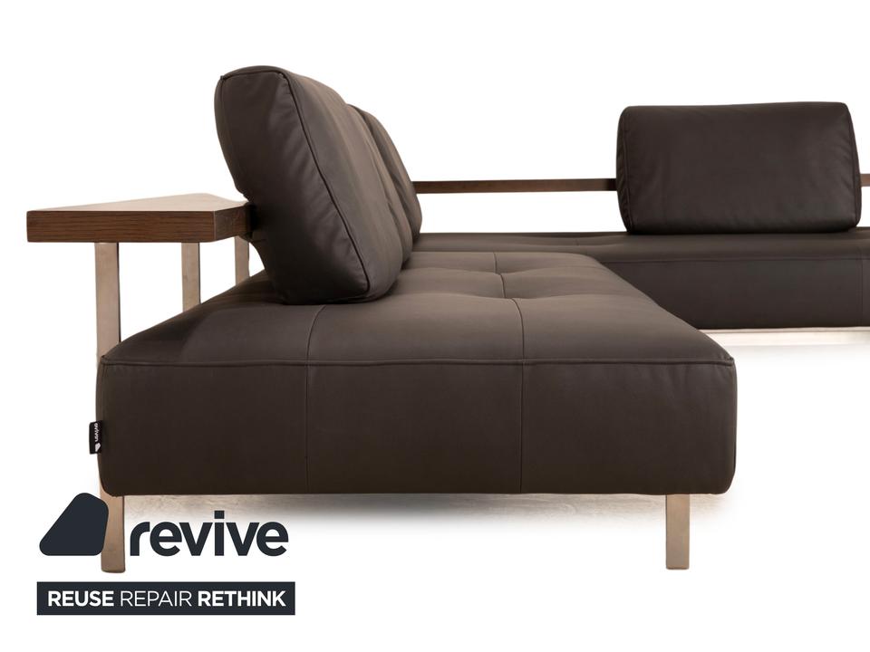 Rolf Benz Dono 6100 veganes Leder Ecksofa Dunkelgrau Sofa Couch ✨ – Bild 10