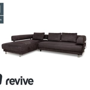 Ewald Schillig Brand Face Alcantara Stoff Ecksofa Grau ✨