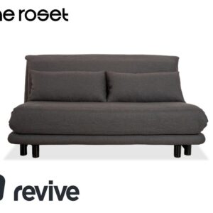 Ligne Roset Multy Stoff Dreisitzer Grau Gestell Schwarz ✨