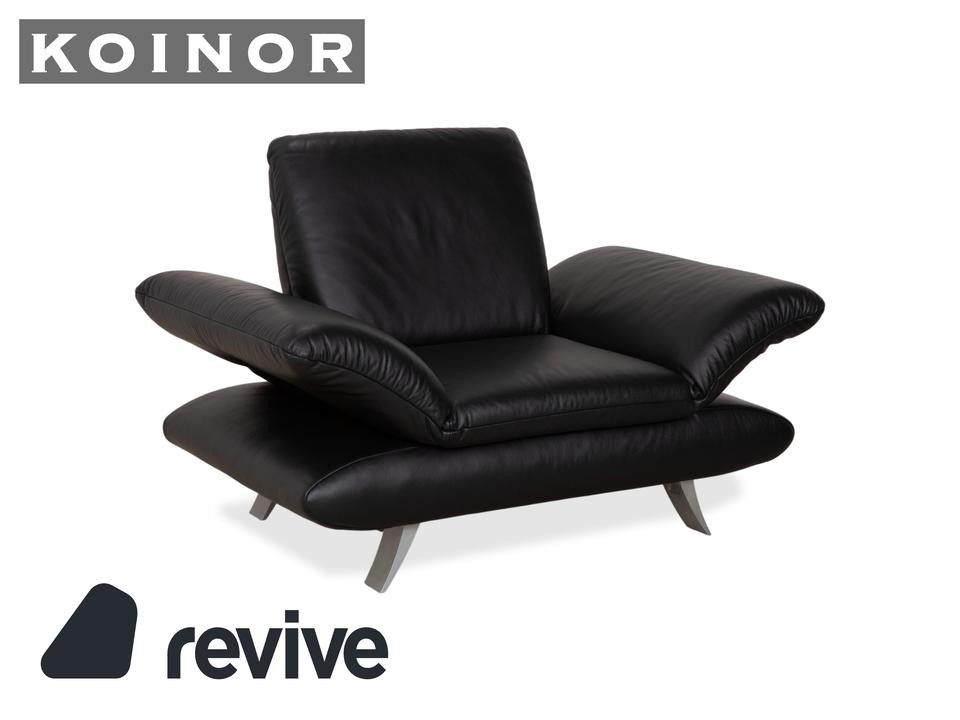 Koinor Rossini Leder Sessel Schwarz manuelle Funktion