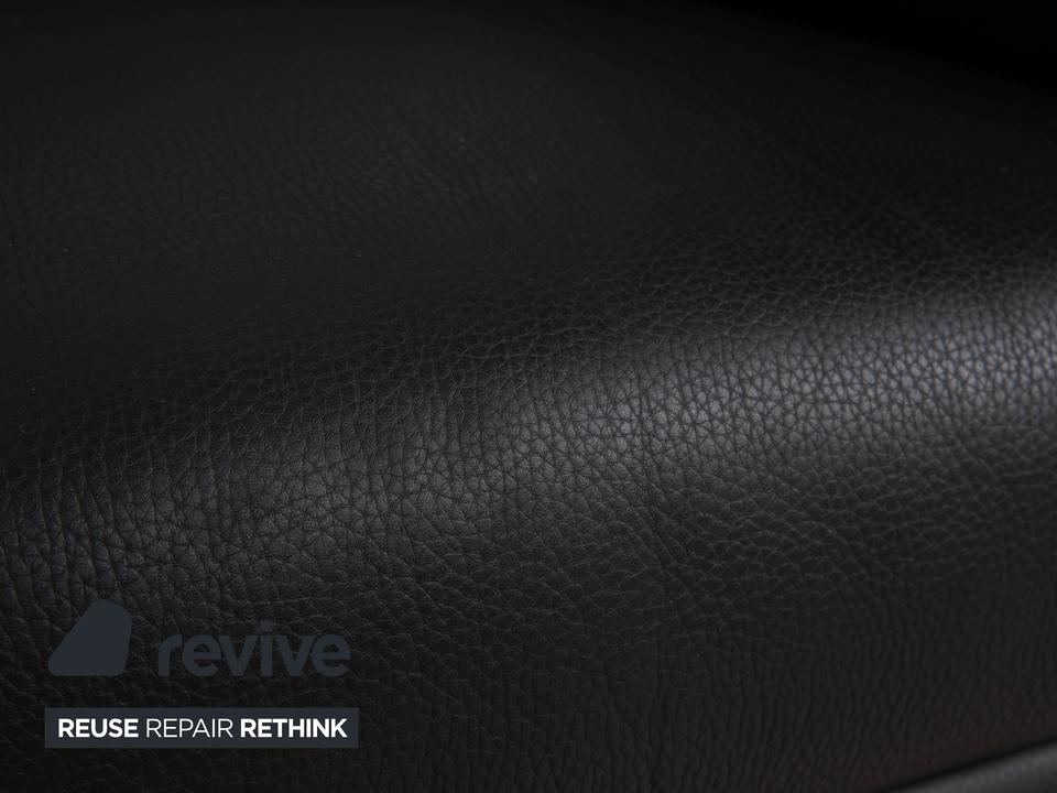 Walter Knoll Jason Leder Sessel Schwarz Nappa Leder Gestell – Bild 4