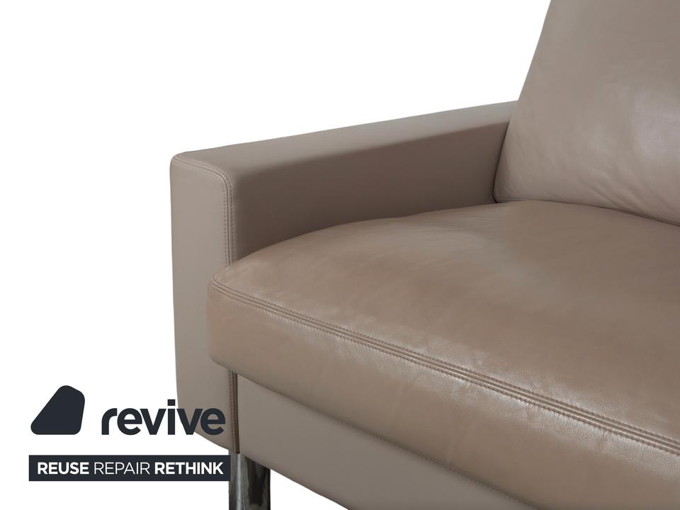 Erpo CL 500 Leder Dreisitzer Creme Beige Sofa Couch – Bild 4