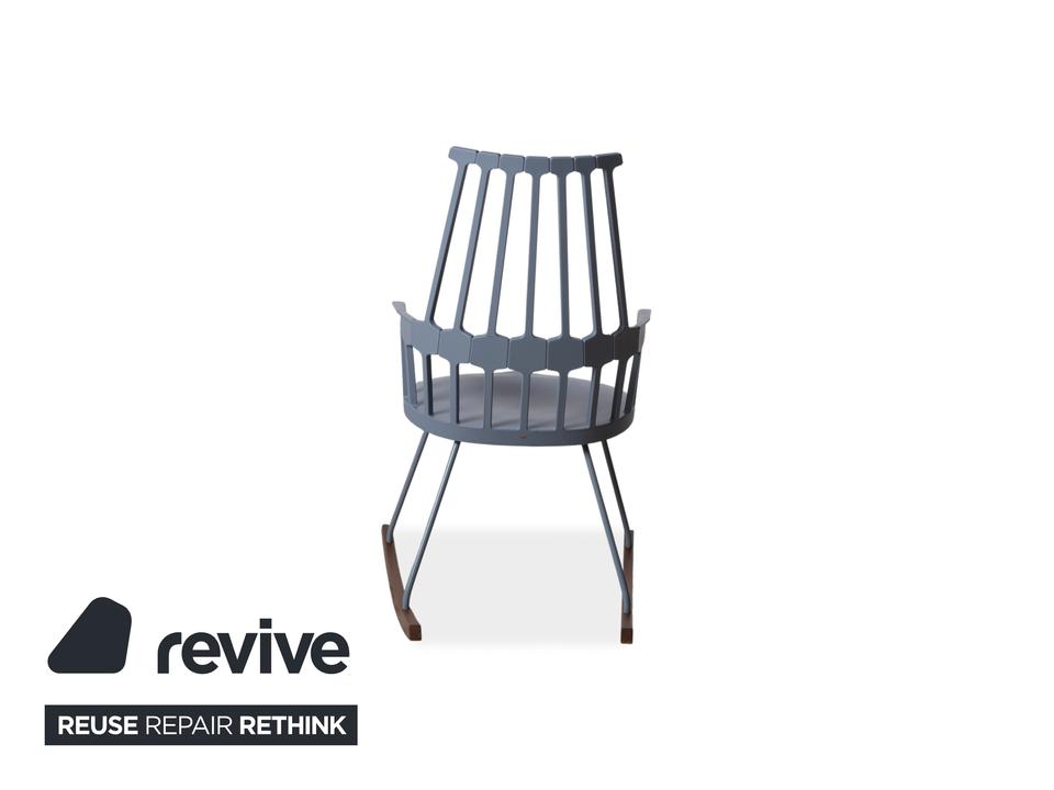 Kartell Comback Schaukelstuhl Holz Kunststoff Blau Patricia – Bild 14