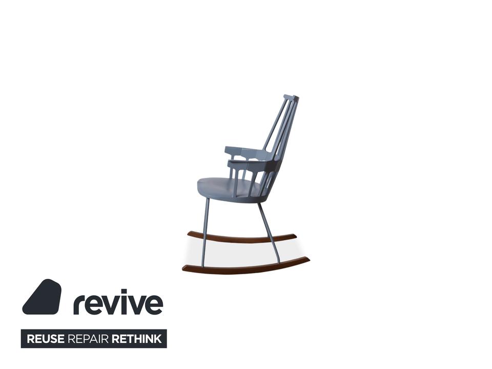 Kartell Comback Schaukelstuhl Holz Kunststoff Blau Patricia – Bild 15