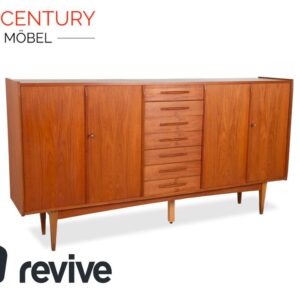 Midcentury Holz Sideboard Braun Highboard Teak VKW Möbel