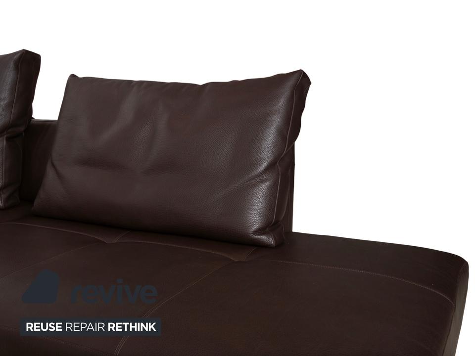 Walter Knoll Prime Time Leder Ecksofa Braun Recamiere Rechts – Bild 5