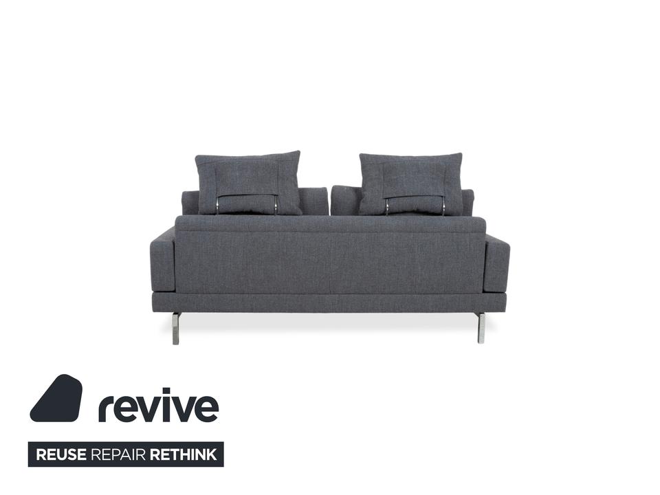 Jori Tigra Stoff Zweisitzer Grau manuelle Funktion Sofa Couch – Bild 16