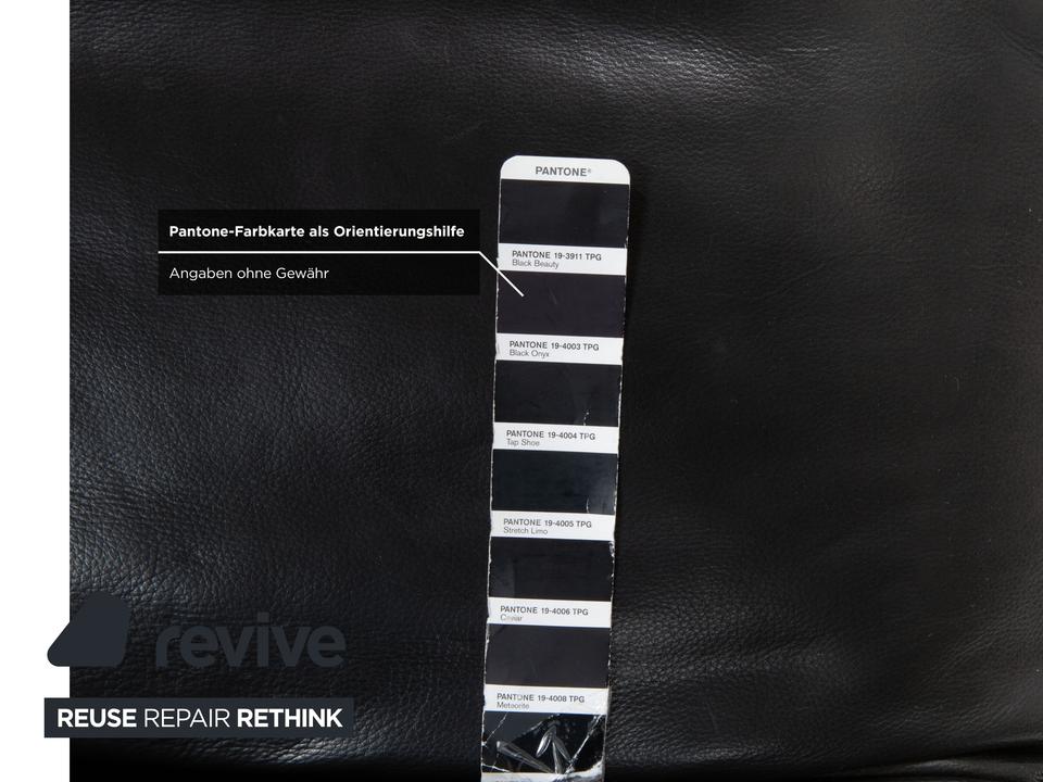 Koinor Jonas Liege Leder Schwarz mit Jeremiah Gestell Chrom – Bild 8