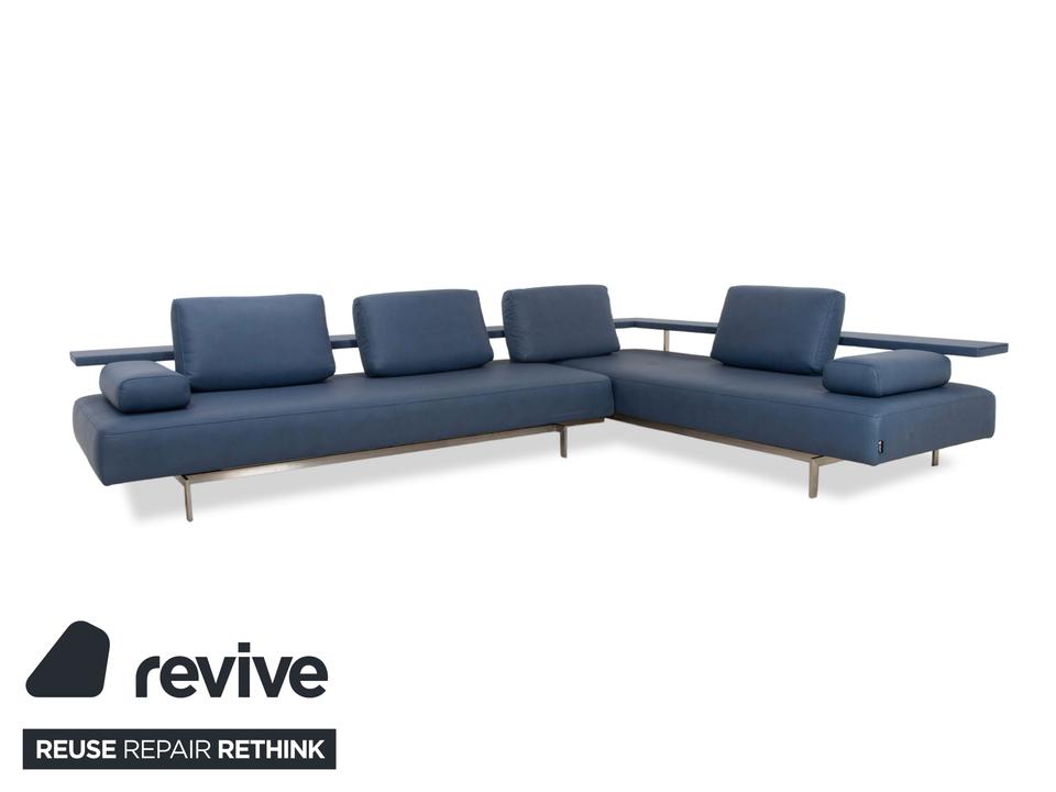 Rolf Benz Dono 6100 veganes Leder Ecksofa Blau Sofa Couch ✨ – Bild 3