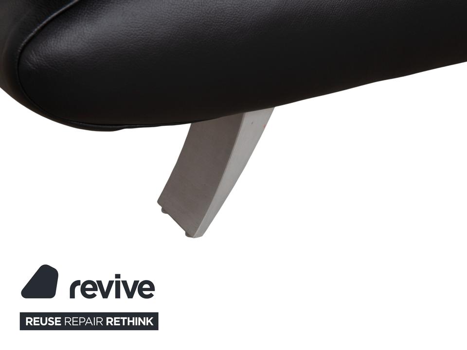 Koinor Rossini Leder Sessel Schwarz manuelle Funktion – Bild 9