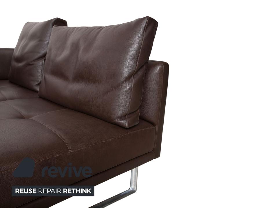 Walter Knoll Prime Time Leder Ecksofa Braun Recamiere Rechts – Bild 10