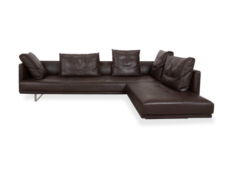 Walter Knoll Prime Time Leder Ecksofa Braun Recamiere Rechts – Bild 17