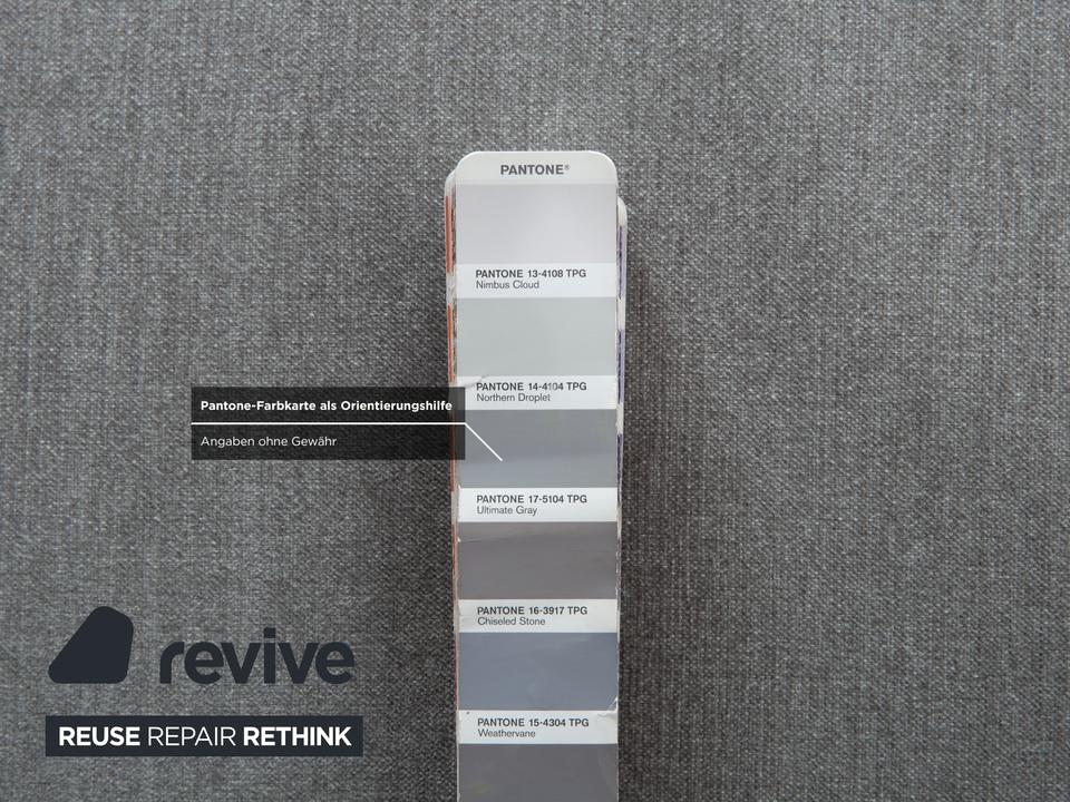 Rolf Benz 328 Stoff Garnitur 2x Dreisitzer Grau Sofa Couch – Bild 15