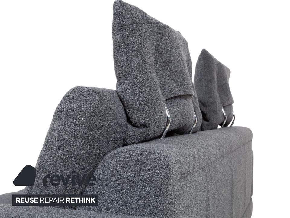 Jori Tigra Stoff Zweisitzer Grau manuelle Funktion Sofa Couch – Bild 12