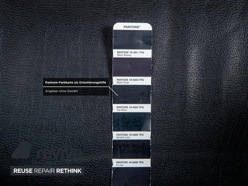 Rolf Benz Leder Sessel Schwarz Chefsessels Metall Drehkreuz – Bild 5