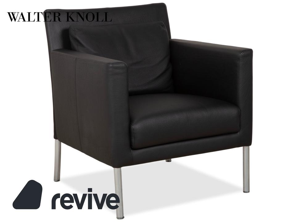 Walter Knoll Jason Leder Sessel Schwarz Nappa Leder Gestell