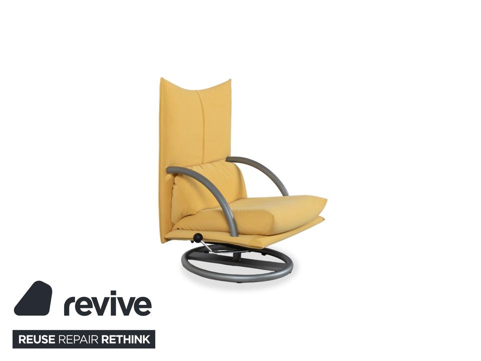 Rolf Benz BMP 418 Sessel Garnitur inkl. Hocker Stoff Gelb ✨ – Bild 3