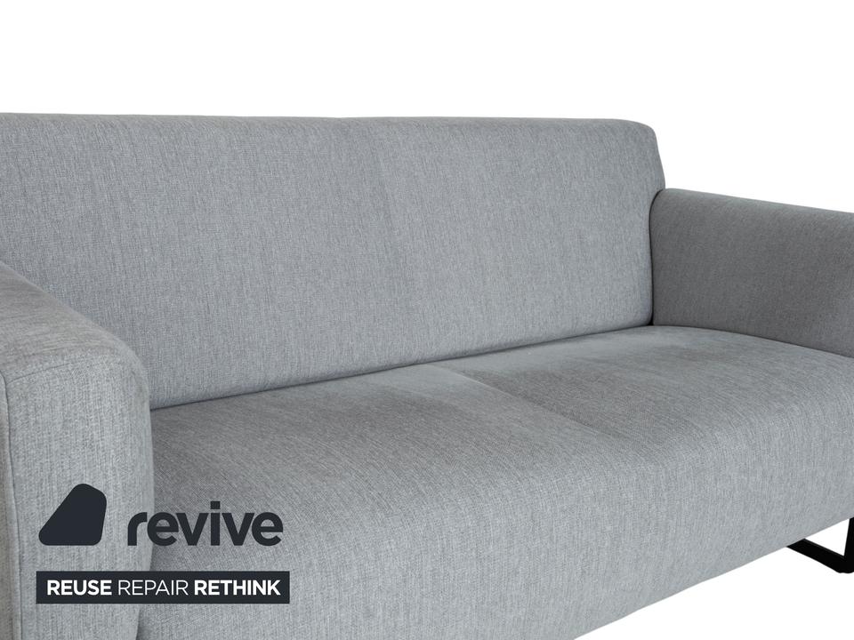 Rolf Benz 328 Stoff Dreisitzer Hellgrau Sofa Couch – Bild 5