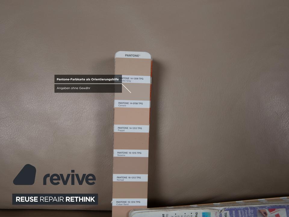 Erpo CL 500 Leder Dreisitzer Creme Beige Sofa Couch – Bild 8