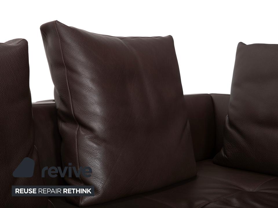 Walter Knoll Prime Time Leder Ecksofa Braun Recamiere Rechts – Bild 6