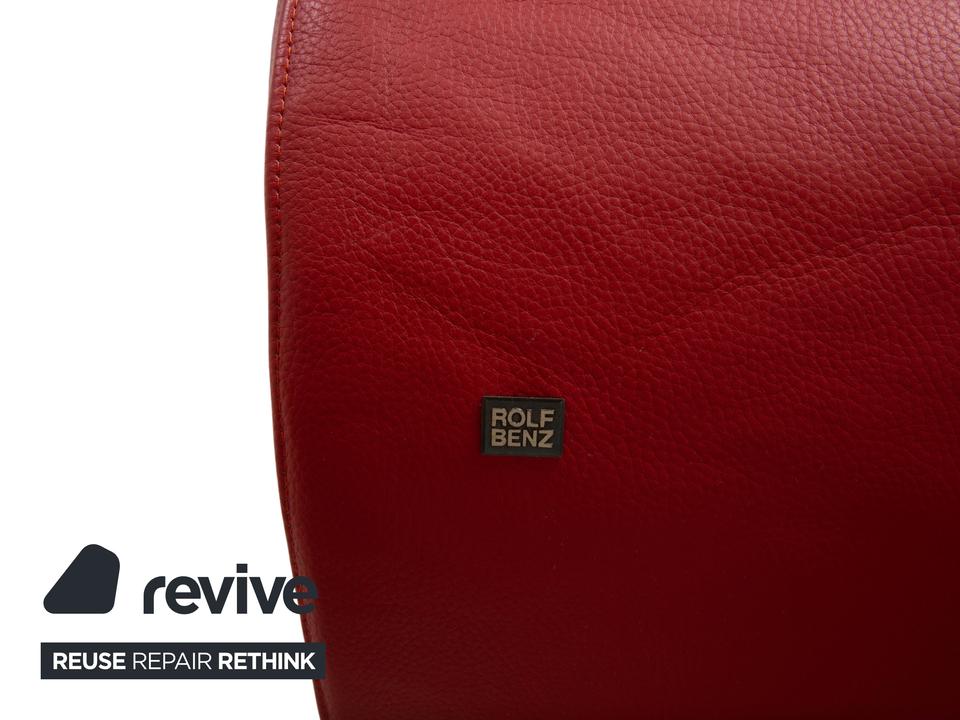 Rolf Benz 545 Leder Zweisitzer Rot Sofa Couch – Bild 10