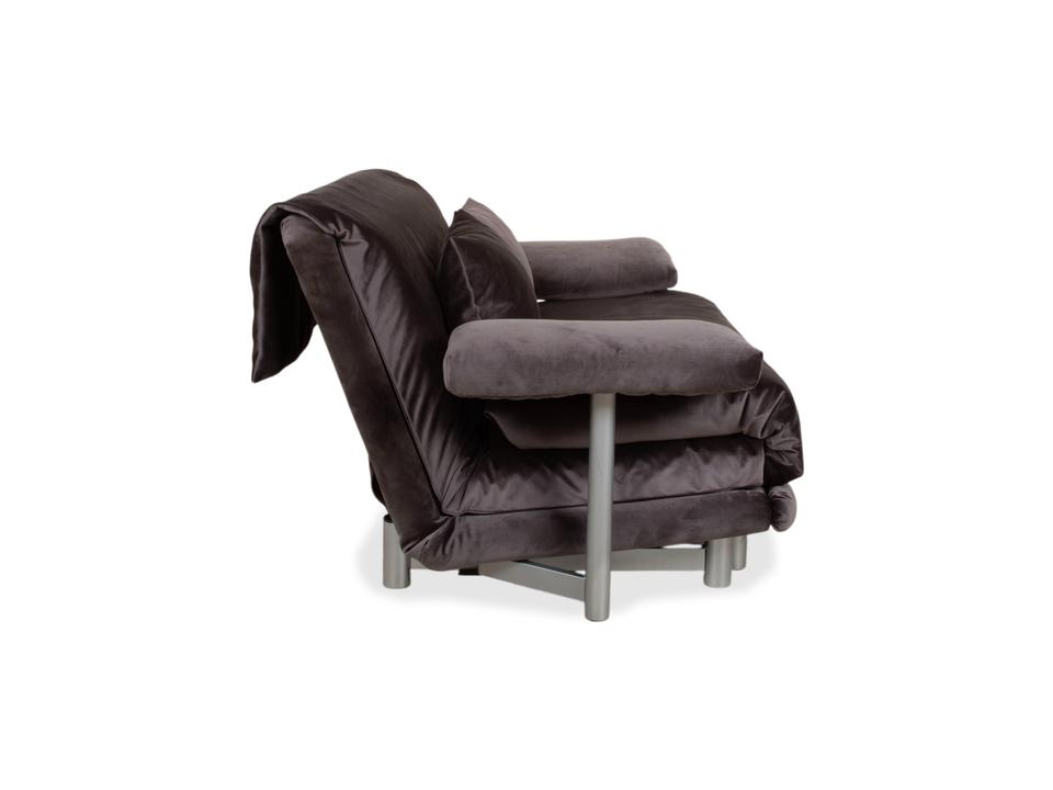 Ligne Roset Multy Zweisitzer inkl. Armlehnen Samt Stoff Grau ✨ – Bild 16