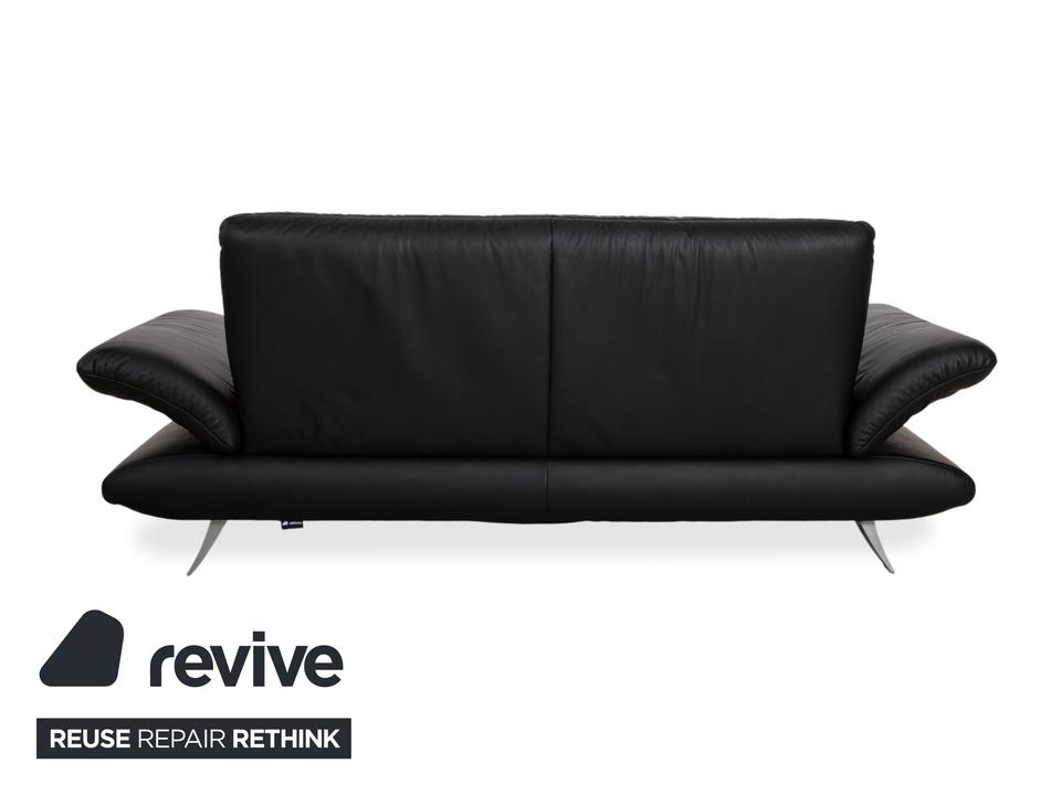 Koinor Rossini Leder Sofa Schwarz Zweisitzer manuelle Funktion – Bild 13