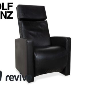 Rolf Benz EGO Leder Sessel Schwarz manuelle Funktion Hochlehner
