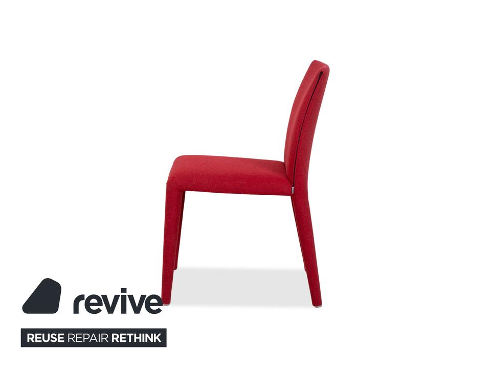 6er Garnitur B&B Italia Vol Au Vent Stoff Rot Weinrot Esszimmer – Bild 11