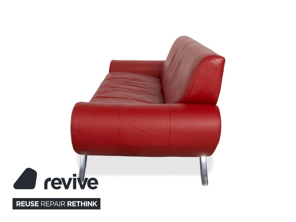 Rolf Benz 545 Leder Zweisitzer Rot Sofa Couch – Bild 13