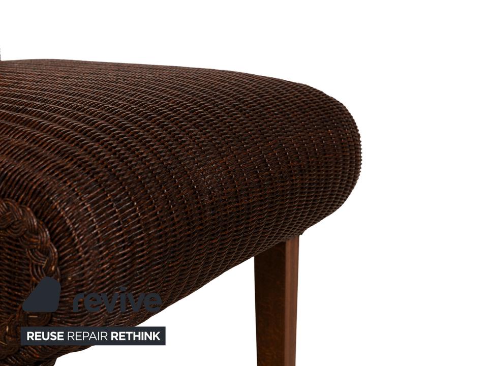 Lloyd Loom Holz Stuhl Braun Esszimmer – Bild 3