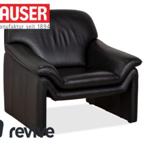 Laauser Atlanta Leder Sessel Schwarz