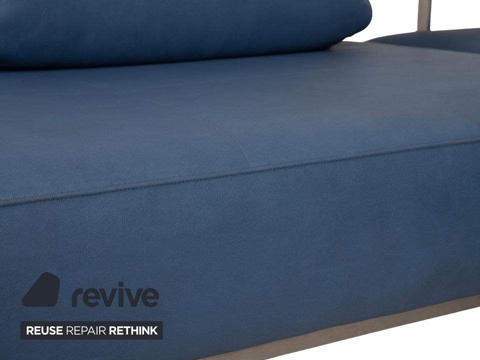 Rolf Benz Dono 6100 veganes Leder Ecksofa Blau Sofa Couch ✨ – Bild 6