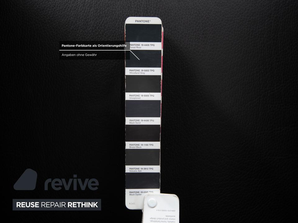 Walter Knoll Jason Leder Sessel Schwarz Nappa Leder Gestell – Bild 8