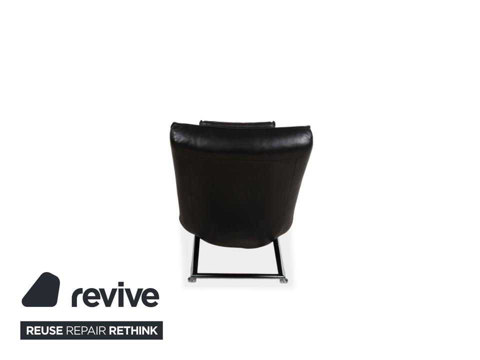 Koinor Jonas Liege Leder Schwarz mit Jeremiah Gestell Chrom – Bild 12