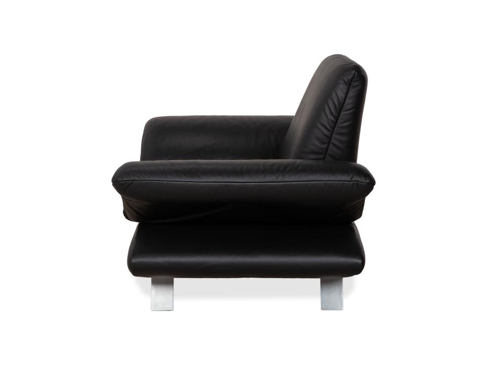 Koinor Rossini Leder Sessel Garnitur Schwarz manuelle Funktion – Bild 16