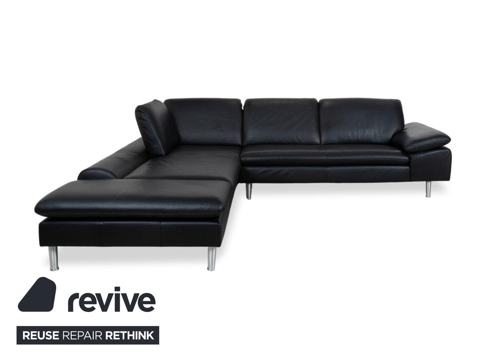 Willi Schillig Loop Leder Ecksofa Schwarz manuelle Funktion Sofa – Bild 17